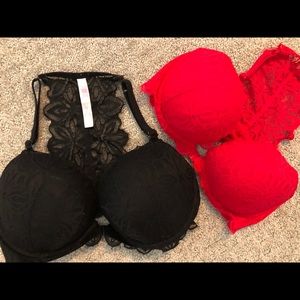 Pair of Pink Victoria’s Secret bras